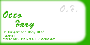 otto hary business card